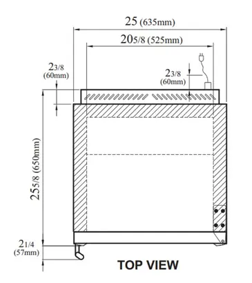 Turbo Air TGM-5SD-N6 Refrigerator, Merchandiser, Countertop