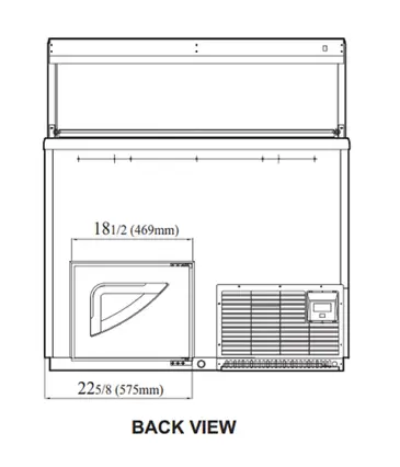 Turbo Air TIDC-47W-N Display Case, Dipping Ice Cream