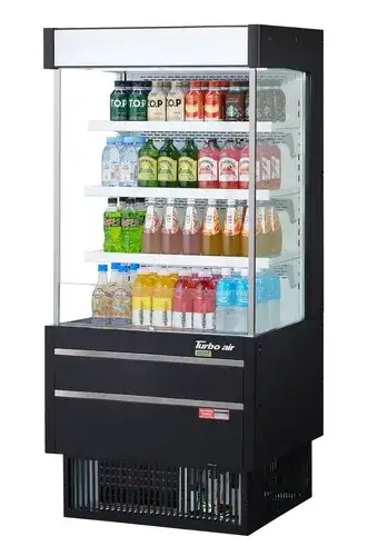 Turbo Air TOM-25MSEW(B)-N Merchandiser, Open Refrigerated Display