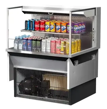 Turbo Air TOM-36L-UF-S-2SI-N Display Case, Refrigerated, Drop In