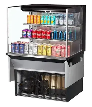 Turbo Air TOM-36L-UF-W(B)-3SI-N Display Case, Refrigerated, Drop In