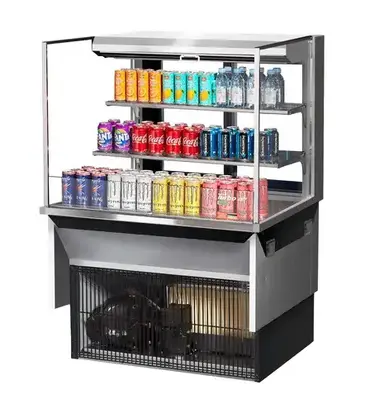 Turbo Air TOM-36L-UFD-S-3SI-N Display Case, Refrigerated, Drop In