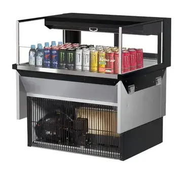 Turbo Air TOM-36L-UFD-W(B)-1SI-N Display Case, Refrigerated, Drop In