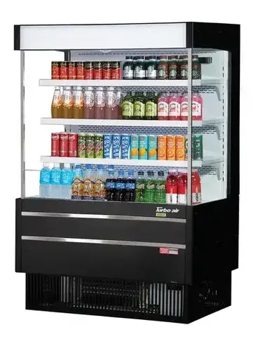 Turbo Air TOM-40MSEW(B)-N Merchandiser, Open Refrigerated Display