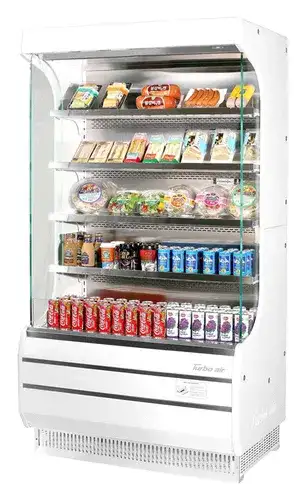 Turbo Air TOM-40W(B)-N Merchandiser, Open Refrigerated Display