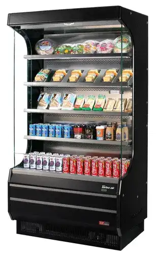 Turbo Air TOM-40W(B)-N Merchandiser, Open Refrigerated Display