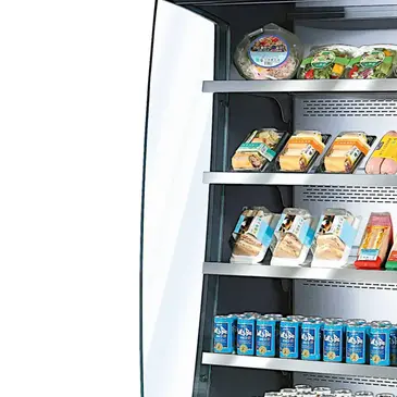 Turbo Air TOM-48DXB-N Merchandiser, Open Refrigerated Display