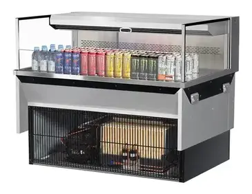 Turbo Air TOM-48L-UF-S-1SI-N Display Case, Refrigerated, Drop In