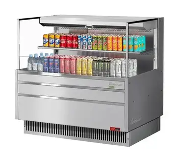 Turbo Air TOM-48L-UF-S-2S-N Merchandiser, Open Refrigerated Display
