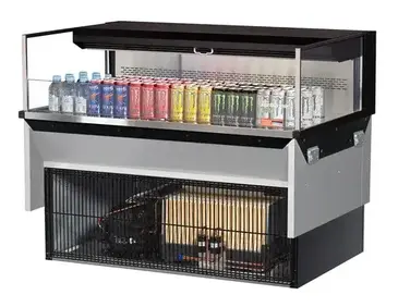 Turbo Air TOM-48L-UF-W(B)-1SI-N Display Case, Refrigerated, Drop In