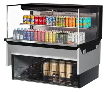 Turbo Air TOM-48L-UF-W(B)-2SI-N Display Case, Refrigerated, Drop In