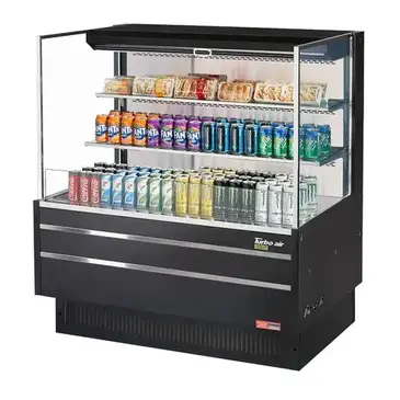 Turbo Air TOM-48L-UF-W(B)-3S-N Merchandiser, Open Refrigerated Display