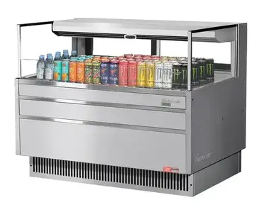 Turbo Air TOM-48L-UFD-S-1S-N Merchandiser, Open Refrigerated Display