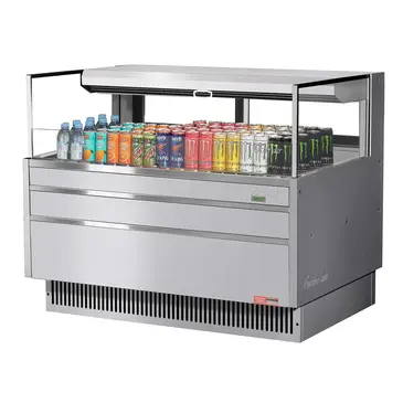 Turbo Air TOM-48L-UFD-S-1S-N Merchandiser, Open Refrigerated Display