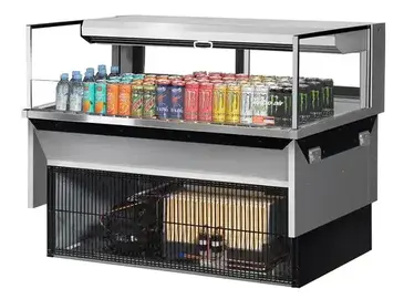 Turbo Air TOM-48L-UFD-S-1SI-N Display Case, Refrigerated, Drop In