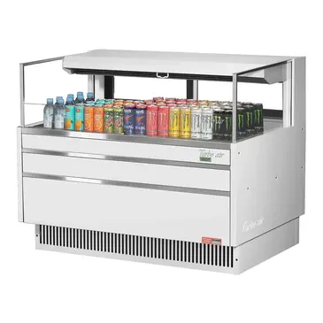 Turbo Air TOM-48L-UFD-W(B)-1S-N Merchandiser, Open Refrigerated Display