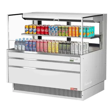 Turbo Air TOM-48L-UFD-W(B)-2S-N Merchandiser, Open Refrigerated Display