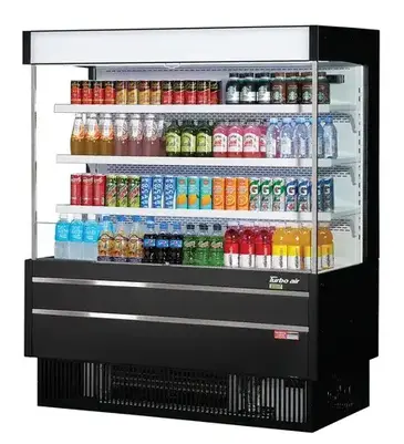 Turbo Air TOM-50MSEW(B)-N Merchandiser, Open Refrigerated Display