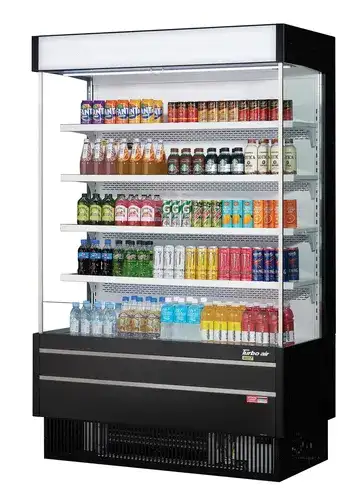 Turbo Air TOM-50SEW(B)-N Merchandiser, Open Refrigerated Display