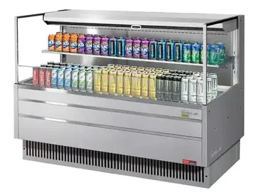 Turbo Air TOM-60L-UF-S-2S-N Merchandiser, Open Refrigerated Display