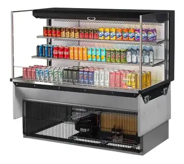 Turbo Air TOM-60L-UF-W(B)-3SI-N Display Case, Refrigerated, Drop In