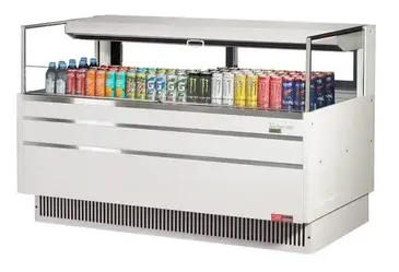 Turbo Air TOM-60L-UFD-W(B)-1S-N Merchandiser, Open Refrigerated Display