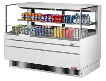 Turbo Air TOM-60L-UFD-W(B)-2S-N Merchandiser, Open Refrigerated Display