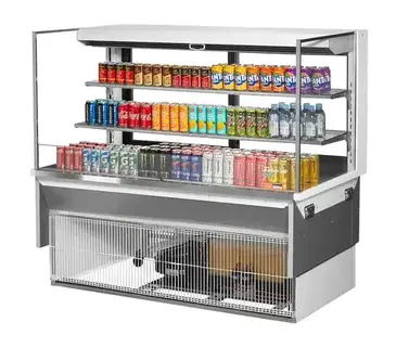 Turbo Air TOM-60L-UFD-W(B)-3SI-N Display Case, Refrigerated, Drop In