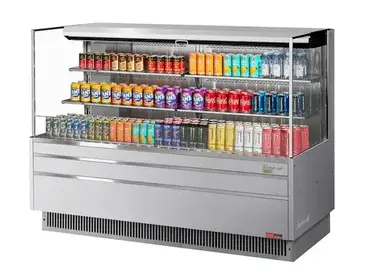 Turbo Air TOM-72L-UF-S-3S-N Merchandiser, Open Refrigerated Display