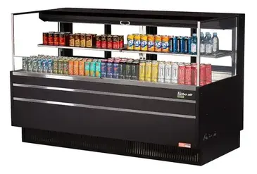 Turbo Air TOM-72L-UFD-W(B)-2S-N Merchandiser, Open Refrigerated Display