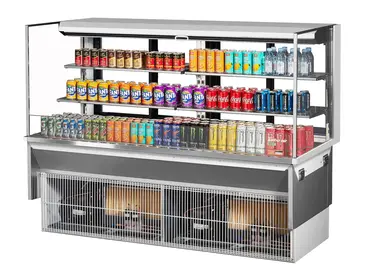 Turbo Air TOM-72L-UFD-W(B)-3SI-N Display Case, Refrigerated, Drop In