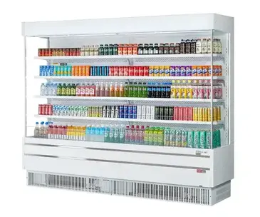 Turbo Air TOM-96SEW(B)-N Merchandiser, Open Refrigerated Display