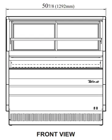 Turbo Air TOM-W-50SB-N Merchandiser, Open Refrigerated Display