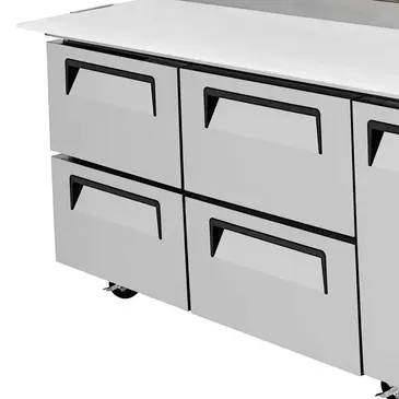 Turbo Air TPR-93SD-D4-N Refrigerated Counter, Pizza Prep Table