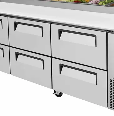 Turbo Air TPR-93SD-D6-N Refrigerated Counter, Pizza Prep Table