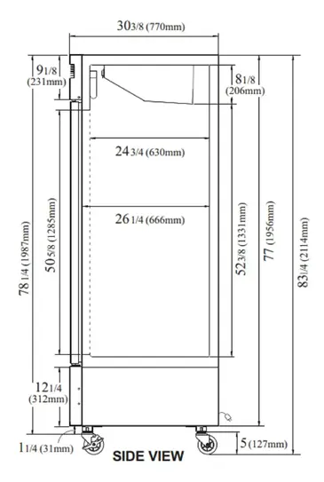 Turbo Air TSR-49SD-N6 Refrigerator, Reach-in