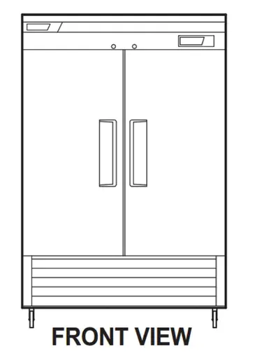 Turbo Air TSR-49SD-N6 Refrigerator, Reach-in