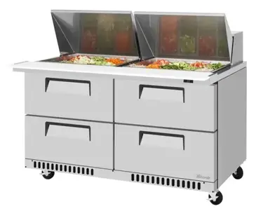 Turbo Air TST-60SD-24-D4-FB-N Refrigerated Counter, Mega Top Sandwich / Salad Unit