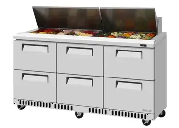 Turbo Air TST-72SD-D6-FB-N Refrigerated Counter, Sandwich / Salad Unit