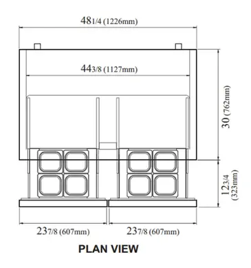 Turbo Air TUF-48SD-D4-N Freezer, Undercounter, Reach-In