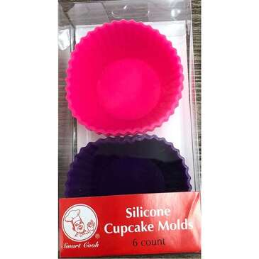 UNITED POWER GROUP Cupcake Mold, Silicone, (6/pack) United Power Group 55065