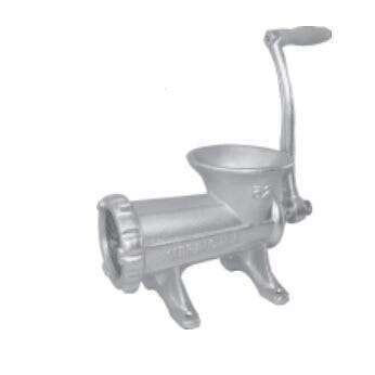 UNIWORLD PERSADA INT'L Meat Grinder, # 22, Cast Iron, Tin-Plated, Manual, Bolt On, UNIWORLD 822MG