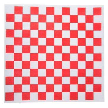 USA PAPER PACKAGE Sandwich Wrap, 12" x 12", Red Checkered, Paper, Grease Resistant, (5000/Case), USA Paper Packaging RCG112