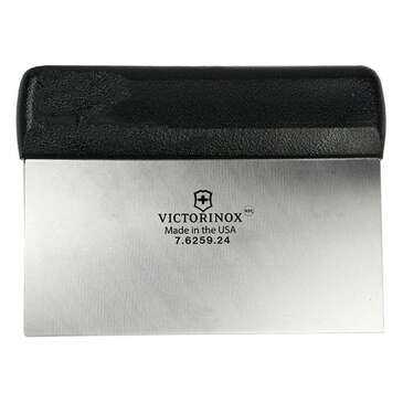 Victorinox Swiss Army Dough Scraper, 3" X 6", Black, Stainless Steel, Victorinox 40597