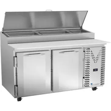 Victory Refrigeration VPP60HC Refrigerated Counter, Pizza Prep Table