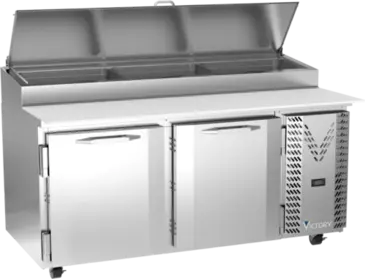 Victory Refrigeration VPP67HC Refrigerated Counter, Pizza Prep Table