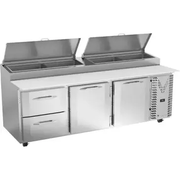 Victory Refrigeration VPPD93HC-2 Refrigerated Counter, Pizza Prep Table