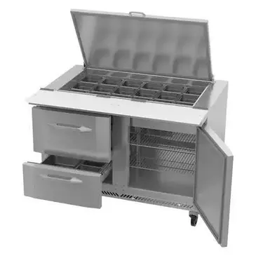 Victory Refrigeration VSPD48HC-18B-2 Refrigerated Counter, Mega Top Sandwich / Salad Un