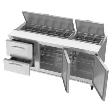 Victory Refrigeration VSPD72HC-18-2 Refrigerated Counter, Sandwich / Salad Unit