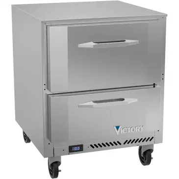 Victory Refrigeration VUFD27HC-2 Freezer, Undercounter, Reach-In